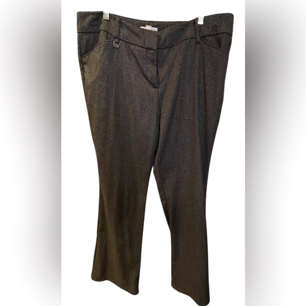 New York and Company Black and Gray Wide Leg Pants - Picture 4 of 15